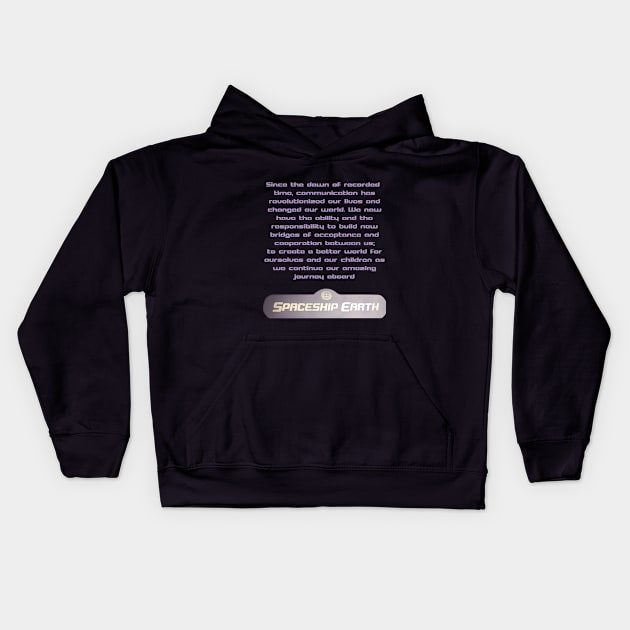 Spaceship Earth - Irons' Final Words Kids Hoodie by MouseRantsStore